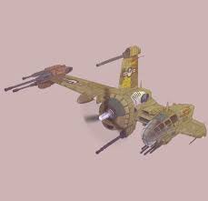 World War 2 B Wing Gunship Starship Concept War Bonds Dieselpunk