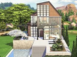 The main room on the second floor. Hoanglap S The Small Loft Sims 4 Loft Sims House Design Sims 4 House Building