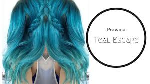 Before applying chromasilk vivids, hair must be freshly shampooed and completely dried. Pravana Teal Escape Hair Tutorial Youtube