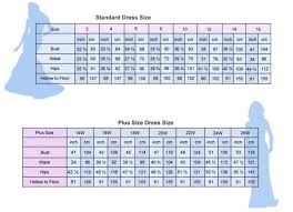 Prom Dresses Size Chart Fashion Dresses