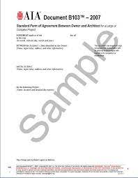 (list other documents, if any, delineating architect's scope of services.) B103 2007 Standard Form Of Agreement Between Owner And Architect For A Large Or Complex Project Aia Bookstore