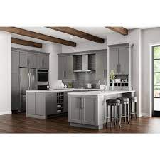 Hampton bay menage 52 in. Hampton Bay Shaker Dove Gray Stock Assembled Farmhouse Apron Front Sink Base Kitchen Cabinet 36 In X 34 5 In X 24 In Ksbd36 Sdv The Home Depot Grey Shaker Kitchen Kitchen Cabinets Home