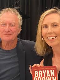 A full house today at the Dymocks literary lunch to hear the iconic actor  and writer Bryan Brown speak about his new coastal crime thriller, THE  HIDDEN. Let's just say the man