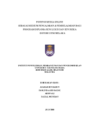 Diploma seni lukis dan seni reka (seni reka grafik dan media digital). Pdf Potensi Media Online Sebagai Medium Pengajaran Pembelajaran Bagi Program Diploma Seni Lukis Dan Seni Reka Di Fssr Uitm Melaka Azahar Harun Academia Edu