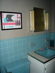 Pin By Tracey Shrewsbury Alfonsi On Home Decorating Ideas Light Blue Bathroom Blue Bathroom Tile Retro Bathrooms