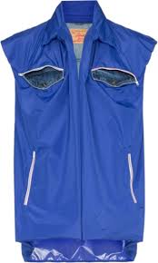 Chris pratt vest brown suede leather vest. Y Project Double Layer Blue Vest Incorporated Style
