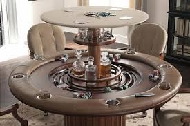 37.1'' h x 36'' l x 18.2'' d. Poker Table With Hidden Bar Cabinet Tronix