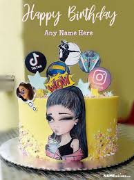 Happy birthday cakes with name and wishes are the exclusive and unique way to wish you friends & family members online. Happy Birthday Girls Cake With Name And Photo Edit Online Free