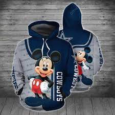 Dallas Cowboys Mickey Mouse 3d Hoodie Groveblankets Dallas Cowboys Dallas Cowboys Hoodie Dallas Cowboys Tickets