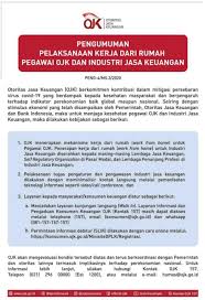 Tugas pegawai eksekutif penaksiran 41. Pelaksanaan Kerja Dari Rumah Pegawai Ojk Dan Industri Jasa Keuangan