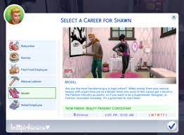 Included in the november 2018 patch along with terrain tools and first person, the style influencer. Brittpinkiesims Wip Teen Model Career Part Of The Fashion Career