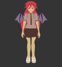 Artstation Setogaya Mari Half Vampire Half Succubus