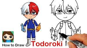 All about drawing sketch with pencil and watercolor ideas. How To Draw Anime Shoto Todoroki My Hero Academia Youtube