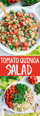 Tomato Quinoa Salad Recipe Vegan And Gluten Free Peas And Crayons Recipe Quinoa Salad Healthy Salad Recipes Vegan Salad Recipes