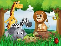 Group Of Animals In The Forest Jungle Animals Animal Groups Animals