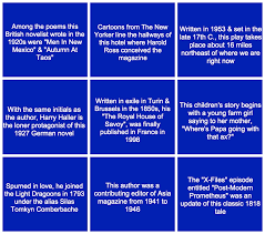 A lot of individuals admittedly had a hard t. Can You Answer These Literary Questions From Jeopardy