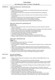 messaging administrator resume samples
