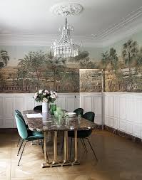 Une Maison De Campagne Idyllique A Paris Papier Peint Panoramique Papier Peint Table Salle A Manger