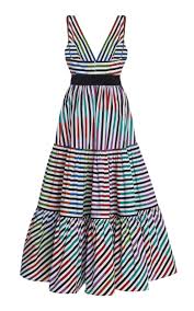 Catalina Del Mar Striped Cotton Midi Dress By Silvia Tcherassi Moda Operandi In 2020 Casual Dress Outfits Fashion Dresses Cotton Midi Dress