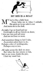 My Bed Is A Boat Kids Poems Robert Louis Stevenson Poems Childrens Poems