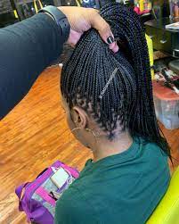 Pin By Garba Rachel On Coiffure Black Girl Braids Knotless Girls Braids