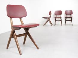 Set Of 4 Dinner Chairs By Louis Van Teeffelen For Webe 1960s In 2020 Chair Dinner Chair 4 Dining Chairs