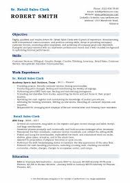 Retail Sales Clerk Resume Samples Qwikresume