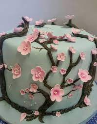Cherry Blossom Koek Deur Celestial Create Floral Cake Flower Cake Cherry Blossom Cake