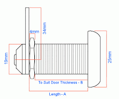 Instead of a key, a. Cam Locks For Cabinet Cupboard Doors Keyed Alike G Johns Sons