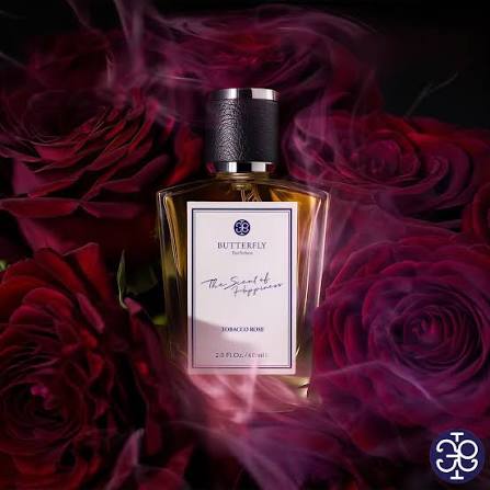 Tobacco & Rose Eau de Parfum . Inspiration To discover new raw material  Tobacco and Rose is outstanding ingredient during the journey to Myanmar. .  Fragrance Description A captivating scent that balances