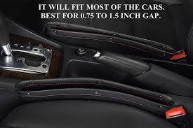 Premium Pu Leather Catch Caddy Seat Catcher Gap Filler And Organizer In Between Seat Console Stop Before It Drops Set Of 2 Leather Pu Leather Car Seats