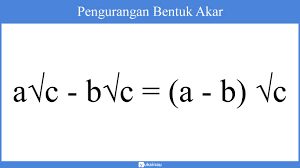 Check spelling or type a new query. Bentuk Akar Matematika Sifat Operasi Hitung Merasionalkan Soal