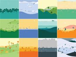 All Of The Great Looking Seasonal Background Images In The New Material Designed Google Cale Google Material Design Graphic Design Brochure Illustration Design
