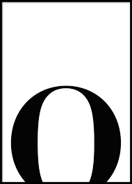 Letter O Poster