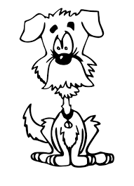 12 funny dog coloring pages for kids. Funny Dog Animals Adult Coloring Pages