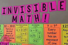 My Math Resources Invisible Math Must Have Posters For Every Middle School Math Classroom Middle School Math Math Classroom Maths Classroom Displays