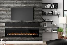 It can thermostatically heat a 10 foot by 12 foot room at up to 5,115 btu. Dimplex Prism 74 Inch Wall Mount Linear Electric Fireplace Heater Blf7451 Electric Fireplaces Depot