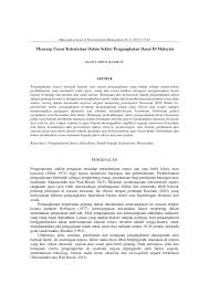 Hal ini demikian kerana, penggunaan transit aliran ringan (lrt) atau monorel yang tidak melalui. Pdf Menerap Unsur Kelestarian Dalam Sektor Pengangkutan Darat Di Malaysia