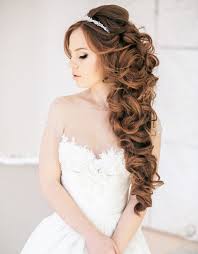 I like this style because it's not too fussy. 53 Important Concept Bridal Hairstyles Curly Half Up