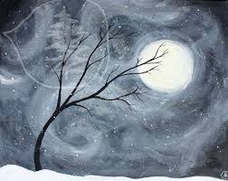 Acrylic Black And White Tree Painting Pin On Crafts