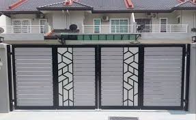 Unik desain tembok pagar rumah minimalis mewah modern type 36. Pagar Modern