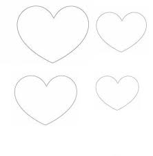 Sagome A Forma Di Cuore Per Decorare Creaconlacarta Disegno Cuore Cuori In Feltro Modello Di Cuore