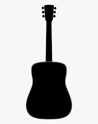 Vector monochrome illustration of an electric guitar with wings free logo design template. Acoustic Guitar Electric Guitar Vector Graphics Acoustics Acoustic Guitar Svg Free Hd Png Download Kindpng