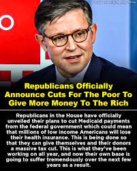 Republicans Officially Announce Cuts For The Poor To Give More Money To The  Rich