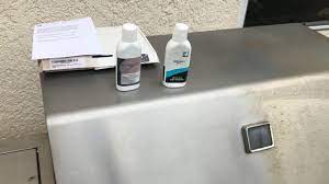 As a safe and effective cleaner, baking soda has been widely used. How To Remove Rust And Stains On Stainless Steel Bbq Youtube