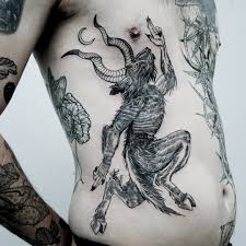 This goat represents the pagan god baphomet. All Hail The Ruler Of Hades Sick Af Satanic Tattoos Tattoodo