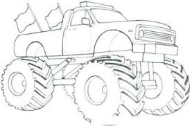 Monster Truck Para Colorear