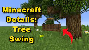 Tree Swing Tutorial Cool Minecraft Designs Youtube