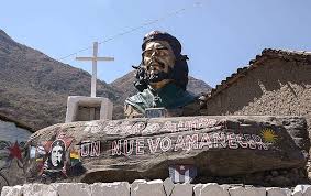 Resultado de imagem para placa da cidade da bolivia onde morreu guevara