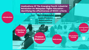 Digital entrepreneur francisca chia tells her story. Implications Of The Emerging Fourth Industrial Revolution On Malaysia Hingher Education Identifying The Effectiveness Of Mooc Criteria By Evy Lorna